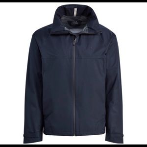 POLO RALPH LAUREN navy performance rain jacket men L